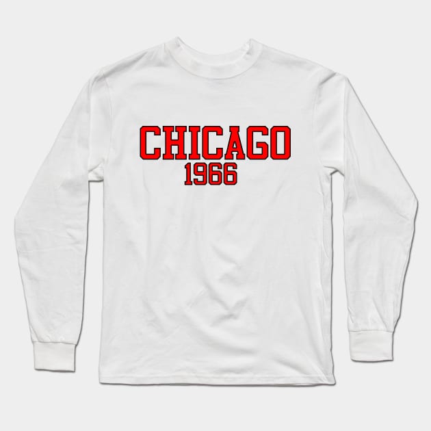 Chicago 1966 Long Sleeve T-Shirt by GloopTrekker